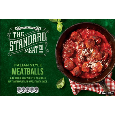 The Standard Meat Co Italian Style Meatballs (Frozen) 1kg