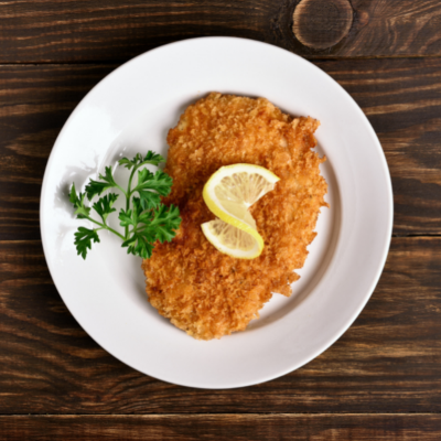 Chicken Schnitzel Panko Crumbed 140g Frozen - 5.6 kg Carton of 40 units