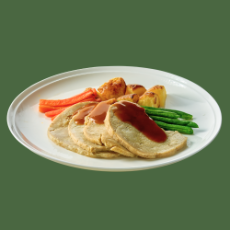 Cooked Pork Roast Sliced 3mm 3kg Bulk Pack